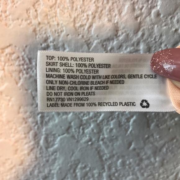 Tan Floral Print Sundress(L) - Picture 6 of 6